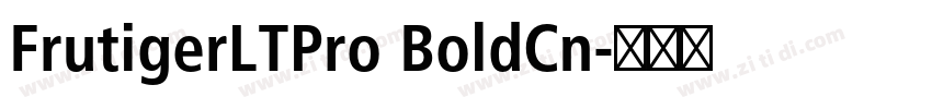 FrutigerLTPro BoldCn字体转换